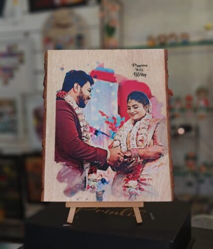 Personalized Natural wooden slice with your image