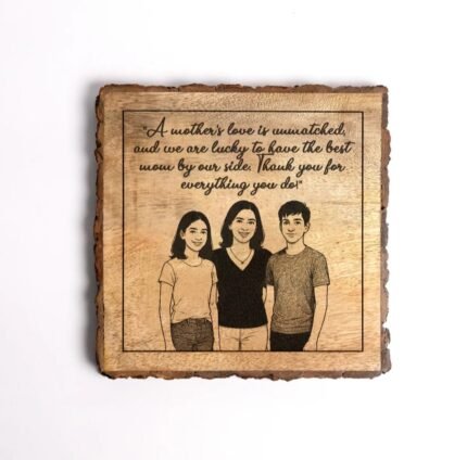 Wooden square rectangale personlized photo frame